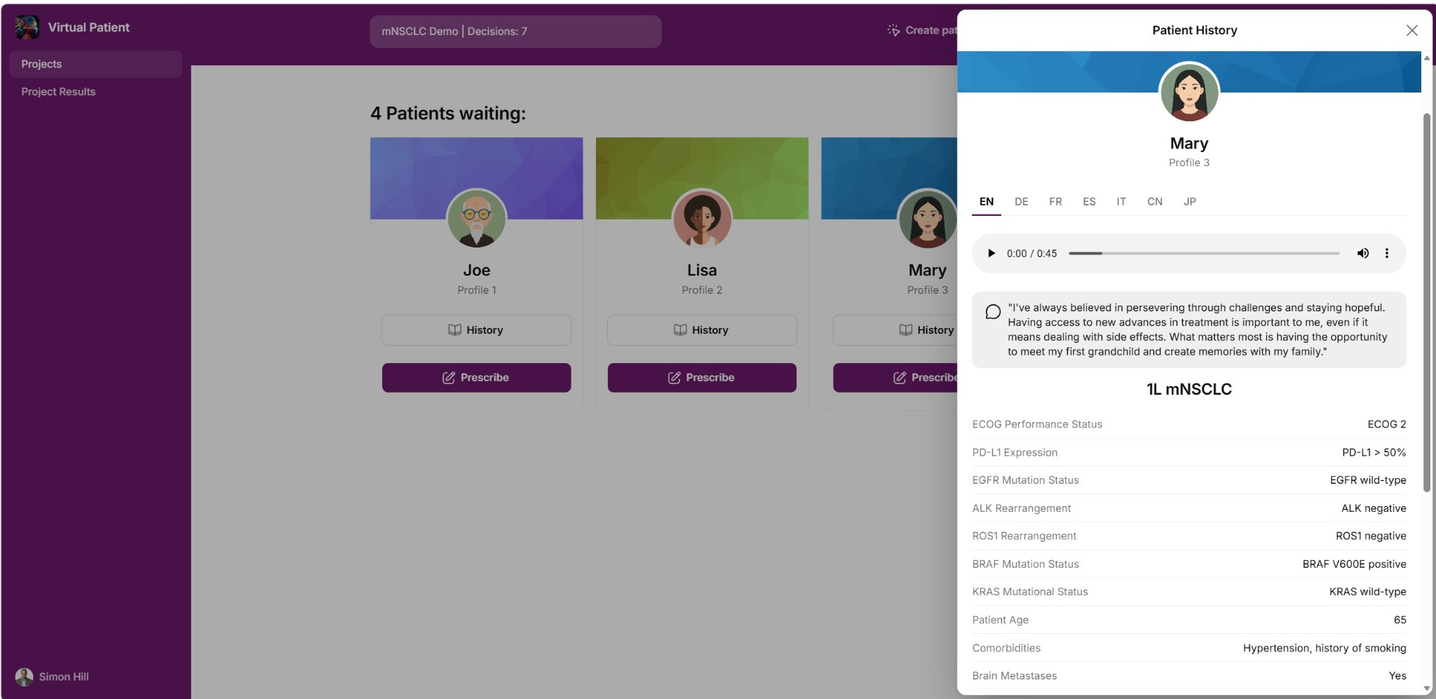 Physician journey overview
